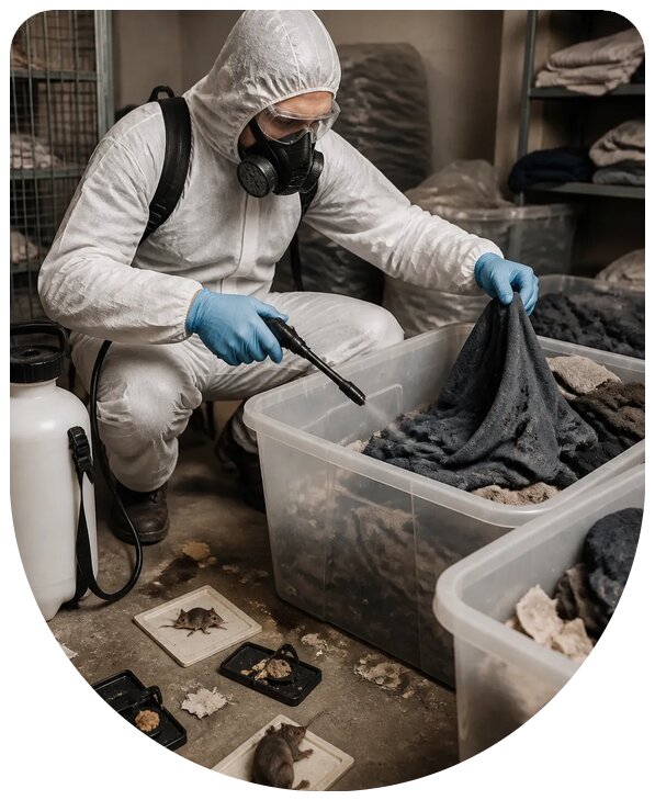 Профессиональная дератизация одежды от вредителей в Нижнекамске